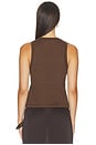 view 3 of 4 V-neck Tank in Truffle