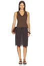 view 4 of 4 V-neck Tank in Truffle