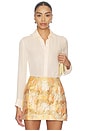 view 1 of 4 Silk Georgette Button Up Shirt in St. Germain