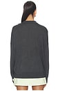 view 3 of 4 Silk Cashmere Boxy Long Sleeve Polo in Graphite