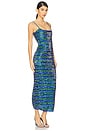 view 2 of 4 Zeph Gown in Blue & Green