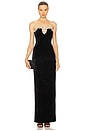 view 1 of 4 Claudine Gown in Black