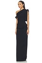 view 3 of 4 Rowana One Shoulder Gown in Black