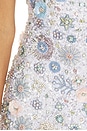 view 4 of 4 ROBE COURTE FRANCESCA in Ivory & Pastel