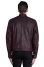 view 4 of 7 Leather Jacket in Burgundy