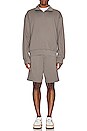 view 6 of 6 Sweatshort Lightweight Terry in Quarry