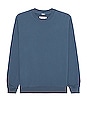 view 1 of 3 Lightweight Terry Classic Crewneck in Washed Blue