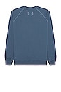 view 2 of 3 Lightweight Terry Classic Crewneck in Washed Blue