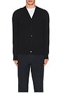 view 4 of 4 Cotton Cashmere Cardigan in Black