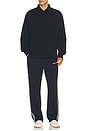 view 5 of 6 Poly Pique Campo Standard Track Pant in Navy