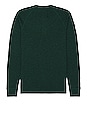 view 2 of 3 Slub Long Sleeve Henley in British Racing Green