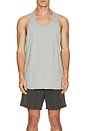 view 3 of 3 Lightweight Jersey Tank Top in Heather Grey