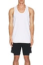 view 3 of 3 Lightweight Jersey Tank Top in White