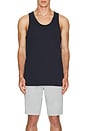 view 3 of 3 Lightweight Jersey Tank Top in Navy