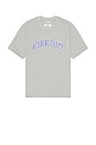view 1 of 3 Midweight Jersey Collegiate T-Shirt in Heather Grey