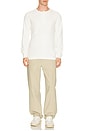 view 3 of 4 Lightweight Waffle Standard Henley in Championship White