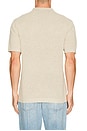 view 2 of 4 Cotton Linen Victor Polo in Heather Oatmeal