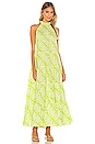 view 1 of 3 Julia Dress in Chartreuse Batik