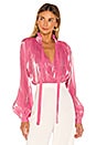 view 1 of 6 Adele Blouse in Rose Shimmer