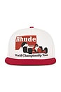 view 1 of 3 Trophy Racing Hat in White & Red
