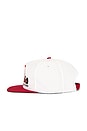 view 3 of 3 Trophy Racing Hat in White & Red