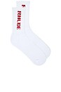 view 1 of 2 CALCETIN in White & Red