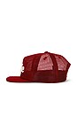 view 3 of 3 Logo Mesh Hat in Red & White