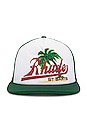 view 1 of 2 Palms Hat in Green & White