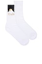 view 1 of 2 Rhude Moonlight Sock in White, Black, & Yellow