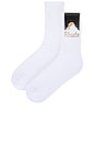 view 2 of 2 Rhude Moonlight Sock in White, Black, & Yellow