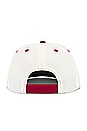 view 2 of 2 Rossa Structured Hat in Ivory & Red
