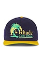 view 1 of 3 Azur Coast Hat in Navy & Yellow