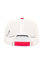 view 2 of 2 Patch Trucker Hat in Off White & Red