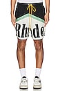 view 3 of 3 Rhude Awakening Short in Black/green/creme