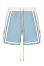 view 1 of 5 Moonlight Short in Powder Blue & Off White