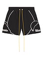 view 5 of 5 Moonlight Pista Shorts in Black & White