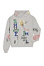 view 2 of 4 Doodle Hoodie in Grey