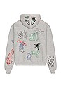 view 3 of 4 Doodle Hoodie in Grey