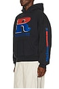 view 2 of 5 SUDADERA SPLIT PETROL LOGO in Vintage Black, Red, & Blue