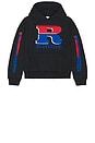 view 5 of 5 SUDADERA SPLIT PETROL LOGO in Vintage Black, Red, & Blue