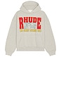 view 6 of 5 The Desert Decides Hoodie in Heather Grey, Red, & Multi