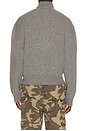 view 2 of 4 Quarter Zip Knit Top in Grey