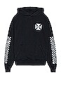 view 2 of 3 Classic Checker Hoodie in Black