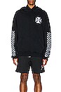 view 3 of 3 Classic Checker Hoodie in Black