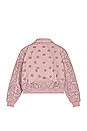 view 2 of 3 Bandana Bomber Jacket in Mauve