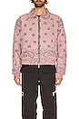 view 3 of 3 Bandana Bomber Jacket in Mauve