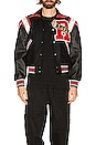 view 4 of 4 Varsity Jacket in Black & Red
