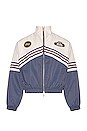 view 1 of 4 BLOUSON DE SURVÊTEMENT MONACO in Navy, White & Red