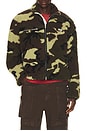 view 1 of 5 BLOUSON NA in Green, Brown, & Black