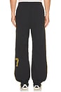 view 6 of 8 Lago Track Pant in Black & Yellow